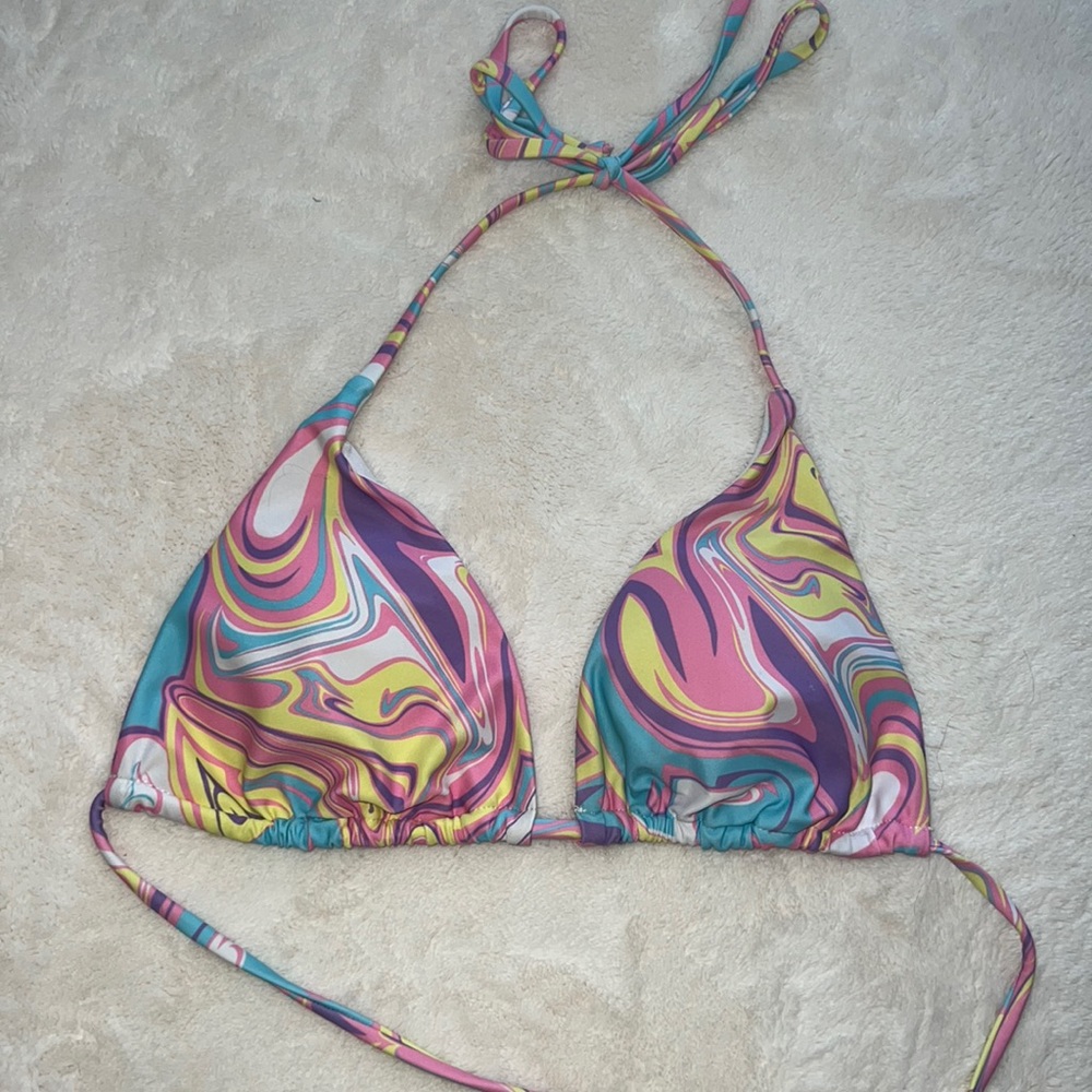 multicolor bikini top